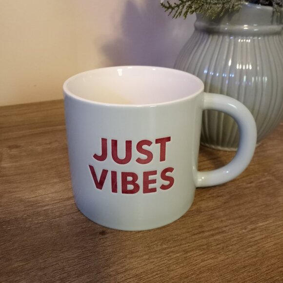 Room Essentials "Just Vibes" Ceramic 16oz Mug - Picture 7 of 9